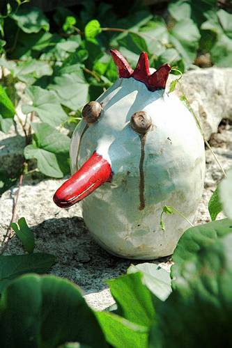 Tonhahn f�r Gartenmauer