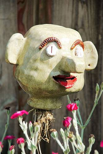 Gartengeist als Ohrwurmhaus